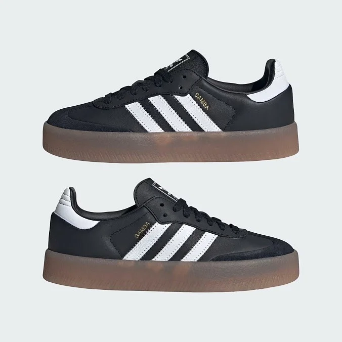 Кроссовки женские adidas Originals Sambae Core Black/Cloud White/Gold Metallic
