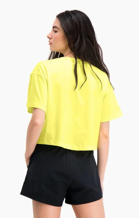Футболка укороченная женская Champion Script Logo Cropped Boxy T-shirt