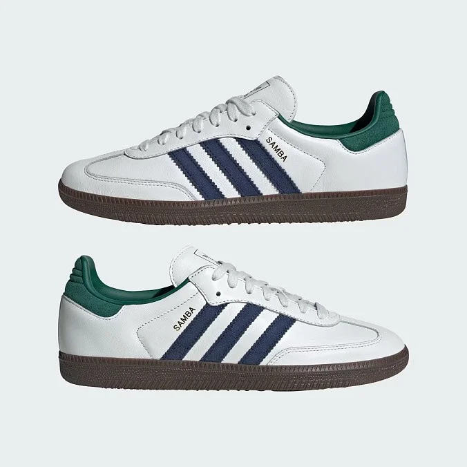 Кроссовки adidas Originals Samba OG White/Collegiate Green/Active Green