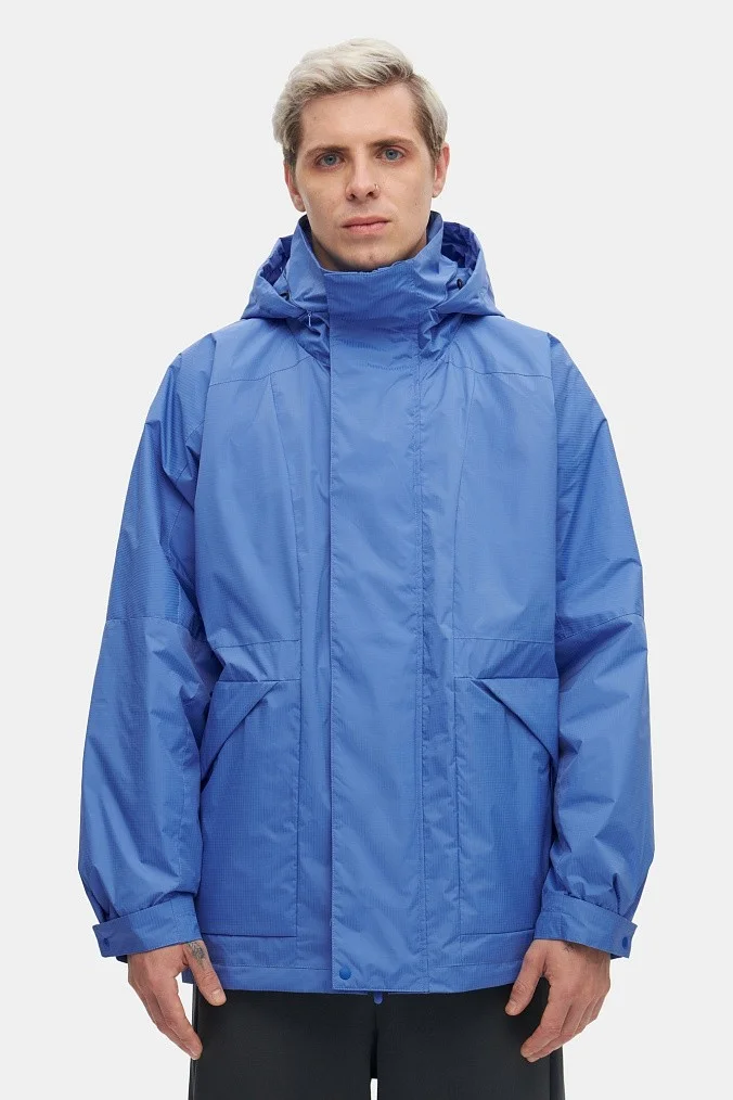 Оверсайз куртка унисекс SHU синяя