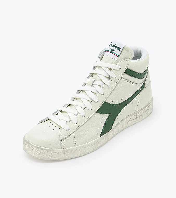 Кроссовки Diadora Game L High Waxed White / Fogliage Green