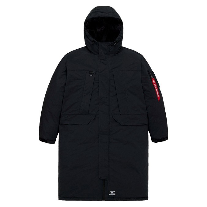 Мужской пуховик Alpha Industries Seal Long Puffer Parka Black