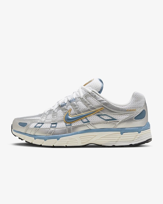 Кроссовки мужские Nike P-6000 White/Metallic Silver/Pale Ivory/Aegean Storm