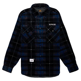 Рубашка Alpha Industries Unfrm Flannel Shirt Black